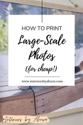 how to print large scale images on a budget